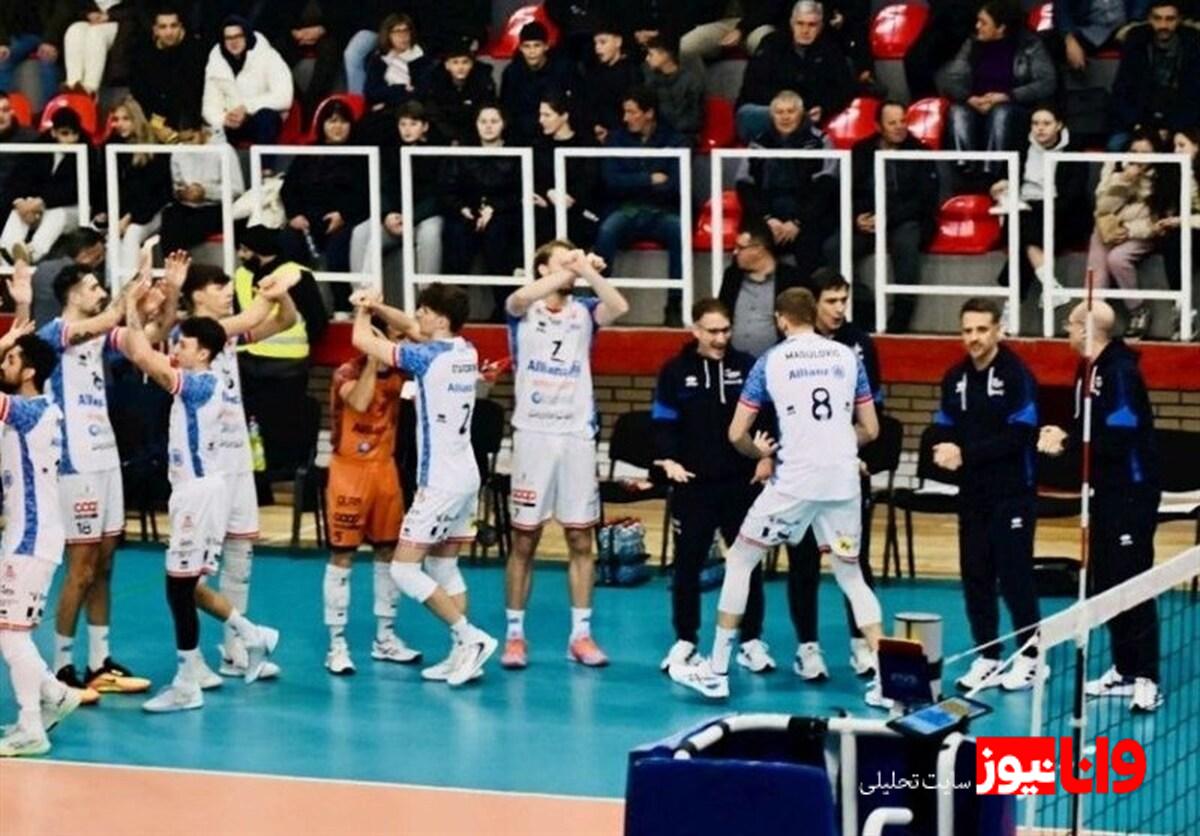 پیروزی میلان در سرمای مقدونیه  پیاتزا در یخبندان سالن به ستوه آمد!