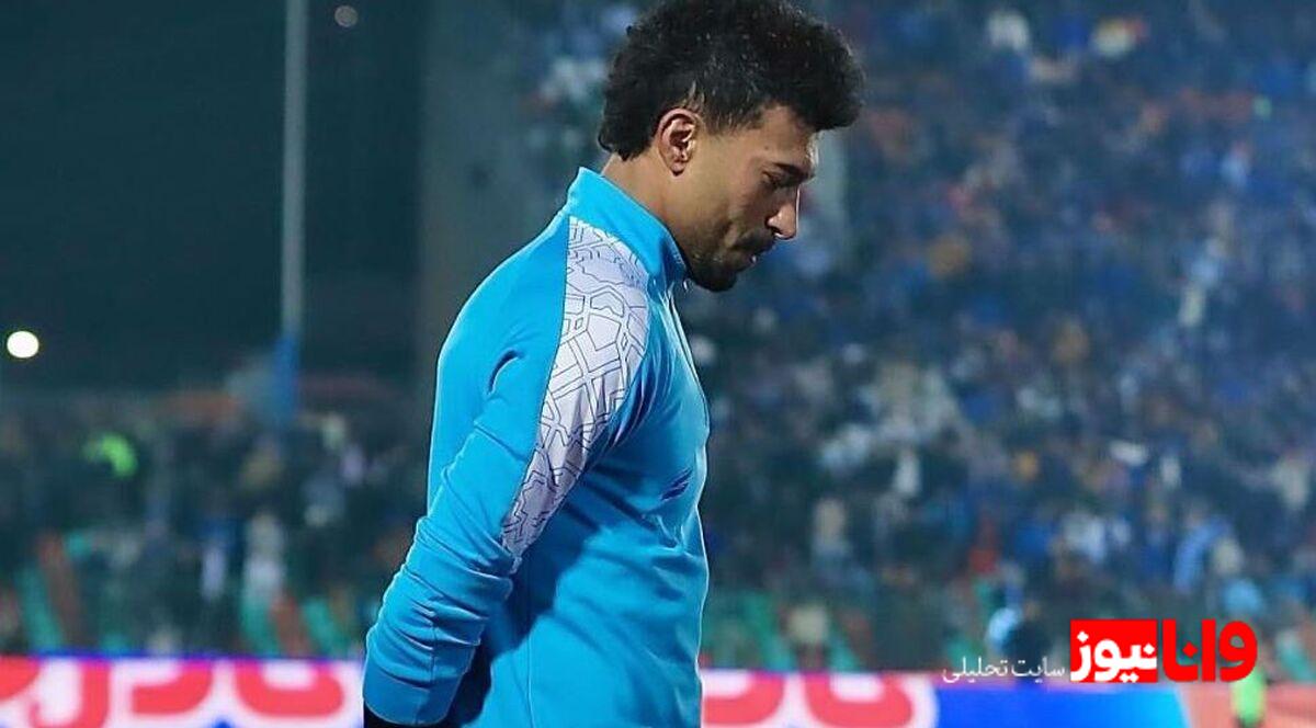 رفتار جنجالی رامین رضاییان در نیمکت نشینی مقابل ملوان +عکس