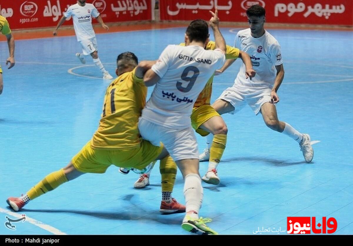 لیگ برتر فوتسال| ادامه تعقیب و گریز گیتی‌پسند و مس سونگون  باخت شانزدهم نماینده شهرکرد