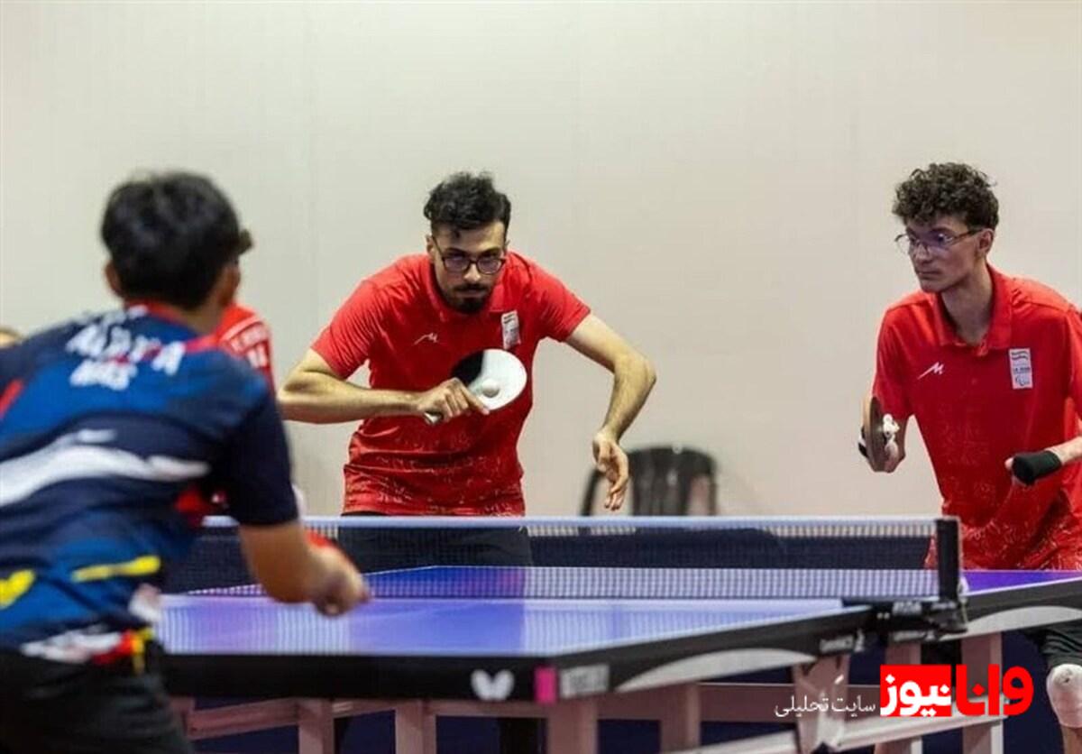 بازی‌های پاراآسیایی جوانان| قطعی شدن 4 برنز در پاراتنیس روی میز