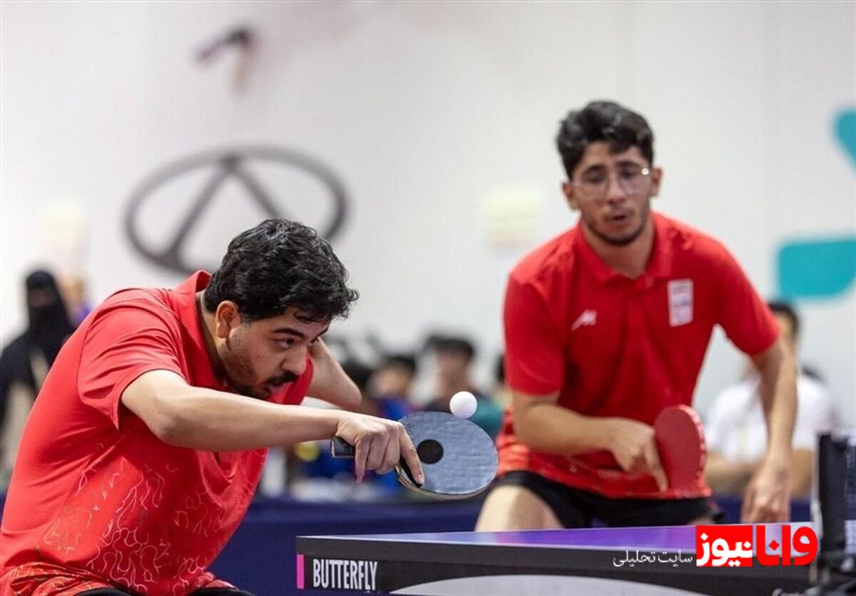 بازی‌های پاراآسیایی جوانان| 3 برنز و یک فینالیست در پاراتنیس روی میز دوبل