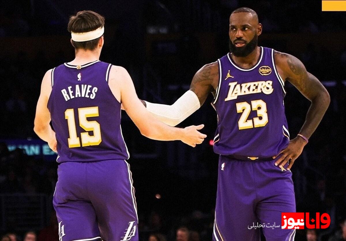 پیروزی تیم بسکتبال لیکرز مقابل کلیپرز