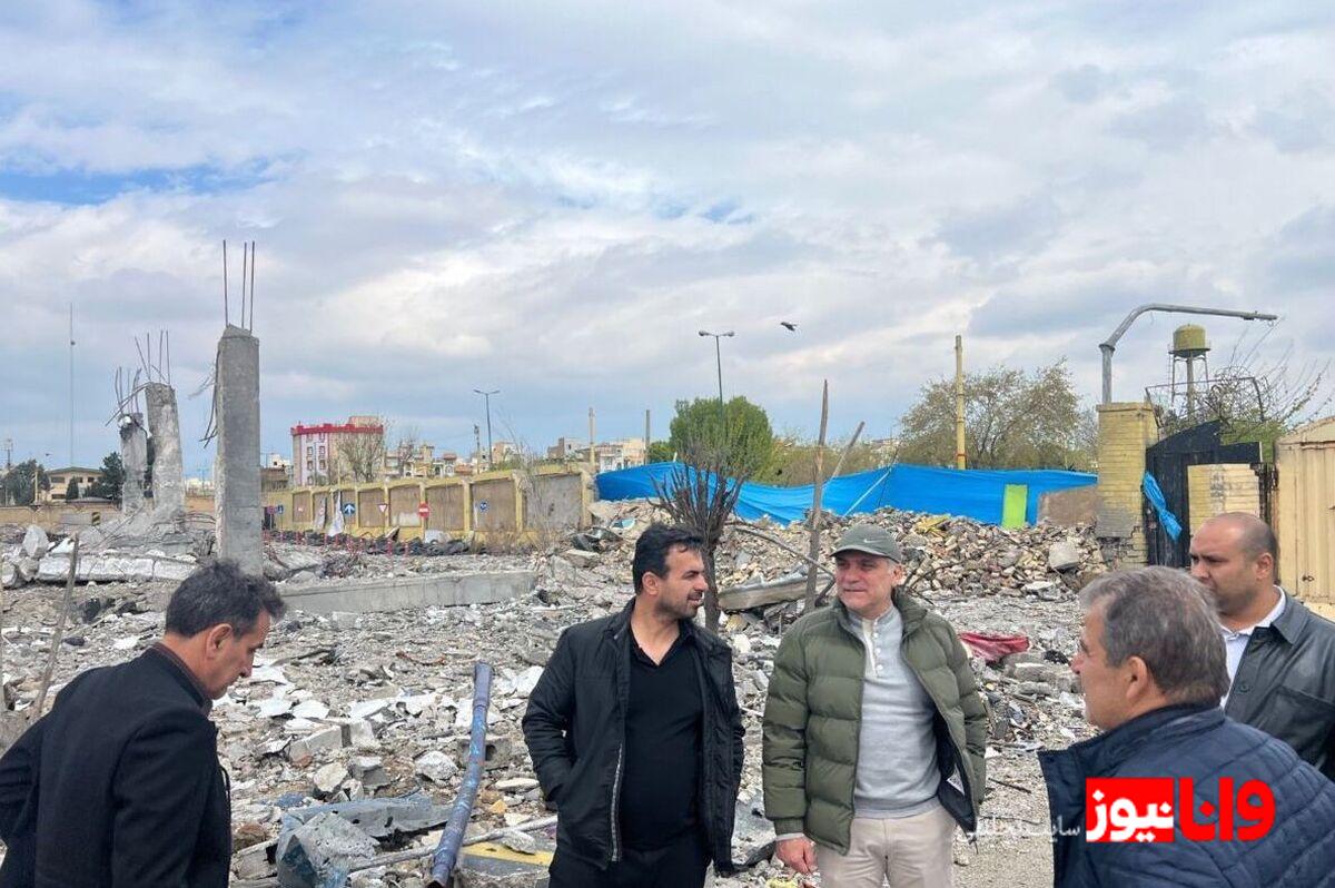 بازدید ماجدی از دو ورزشگاه بعثت و شهید پناهی+عکس