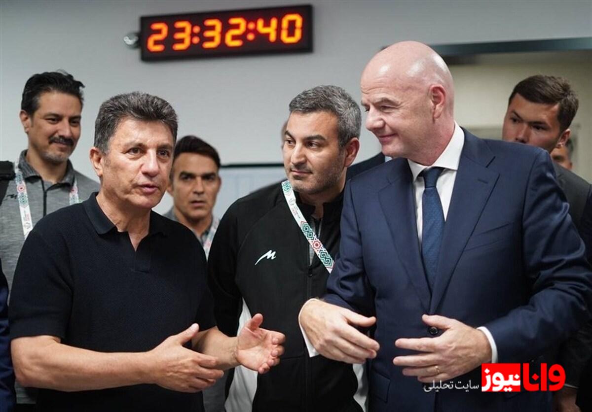 پیام اینستاگرامی اینفانتینو بعد از حضور در اردوی تیم ملی ایران