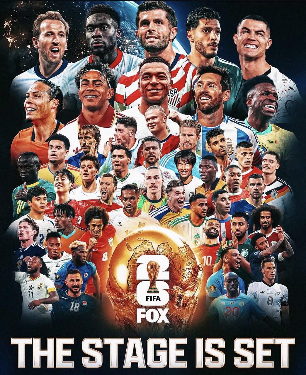 عکس | ستاره استقلال روی پوستر جام جهانی