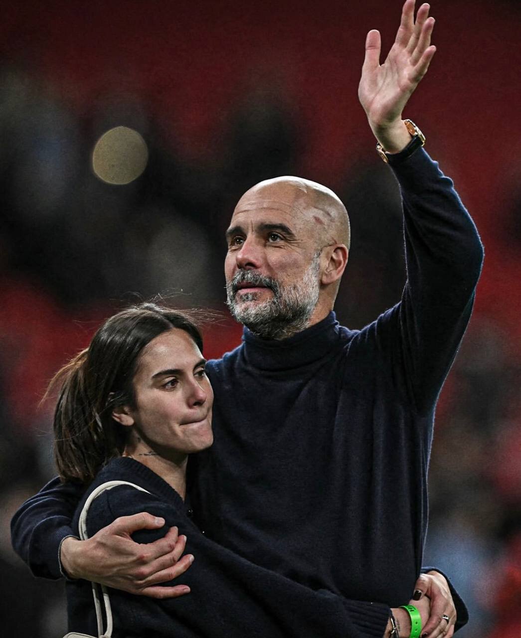 عکس | جشن ویژه گواردیولا و دخترش در ومبلی