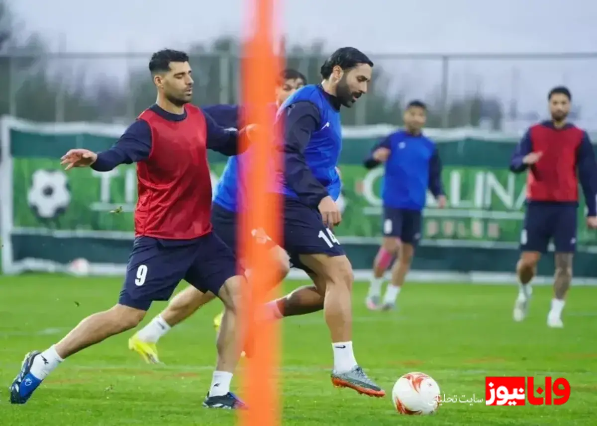 تمرین پرفشار تیم ملی در هوای بارانی آنتالیا