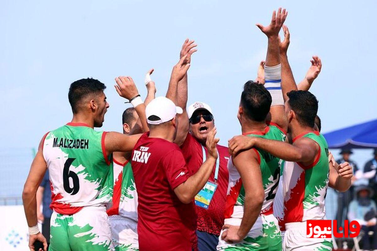 دومین پیروزی تیم ملی کبدی در بازی‌های ساحلی سانیا