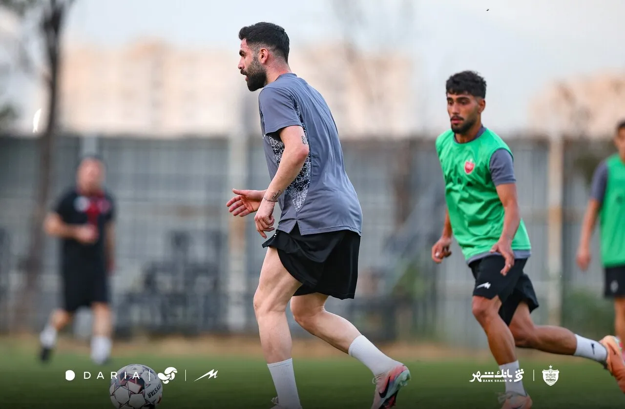 تصاویر اولین تمرین پرسپولیس با مهدی تارتار