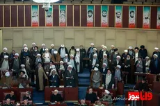 جای خالی رئیسی در مجلس خبرگان ؛ اژه ای و نوبخت در کنار صندلی رئیس جمهور شهید + تصاویر