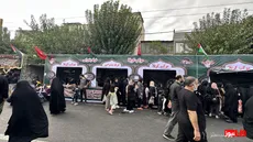 موکب سفیران مهر با نام کربلا در شوش + تصاویر