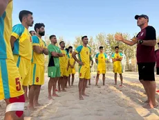 حضور مهدی تاج در تمرین فوتبال ساحلی؛ مأموریت ایران برای دفاع از قهرمانی آسیا