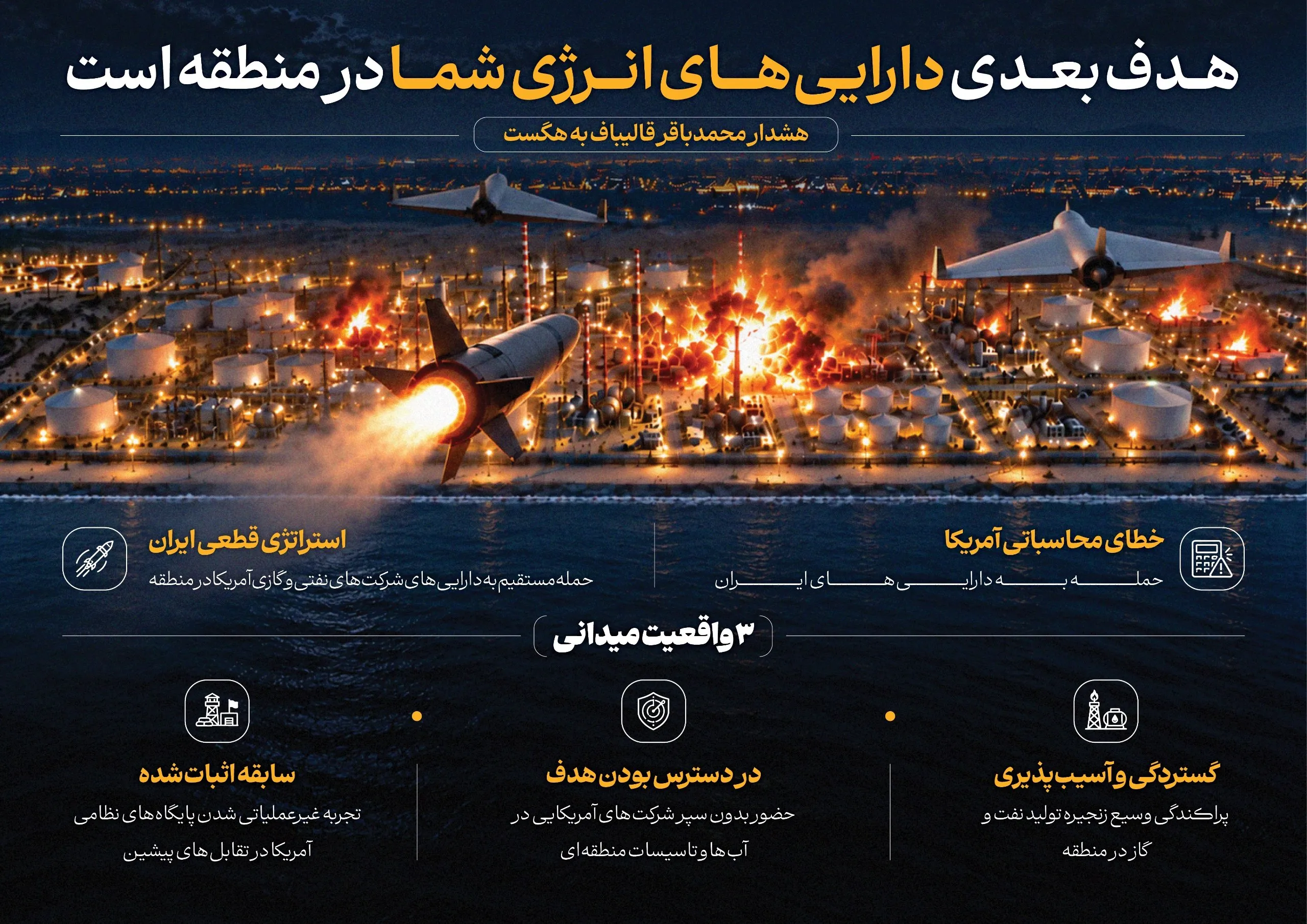 پیام کوبنده قالیباف به وزیر جنگ ترامپ / رئیس مجلس هدف بعدی را مشخص کرد