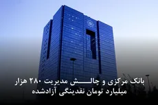 بانک مرکزی و چالش مدیریت ۲۸۰ هزار میلیارد تومان نقدینگی آزادشده