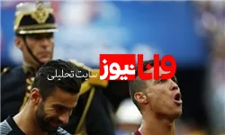 اشک‌ شوق رونالدو پس از گلزنی ادر+عکس